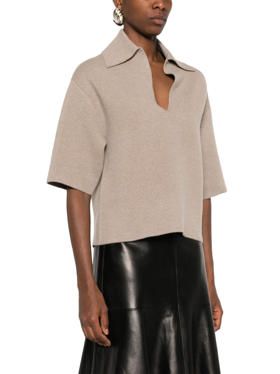 Bottega Veneta Women Cashmere Polo Shirt BOTTEGA VENETA