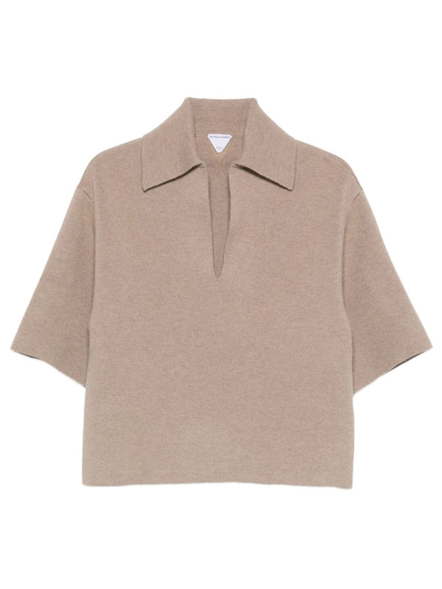 Bottega Veneta Women Cashmere Polo Shirt BOTTEGA VENETA