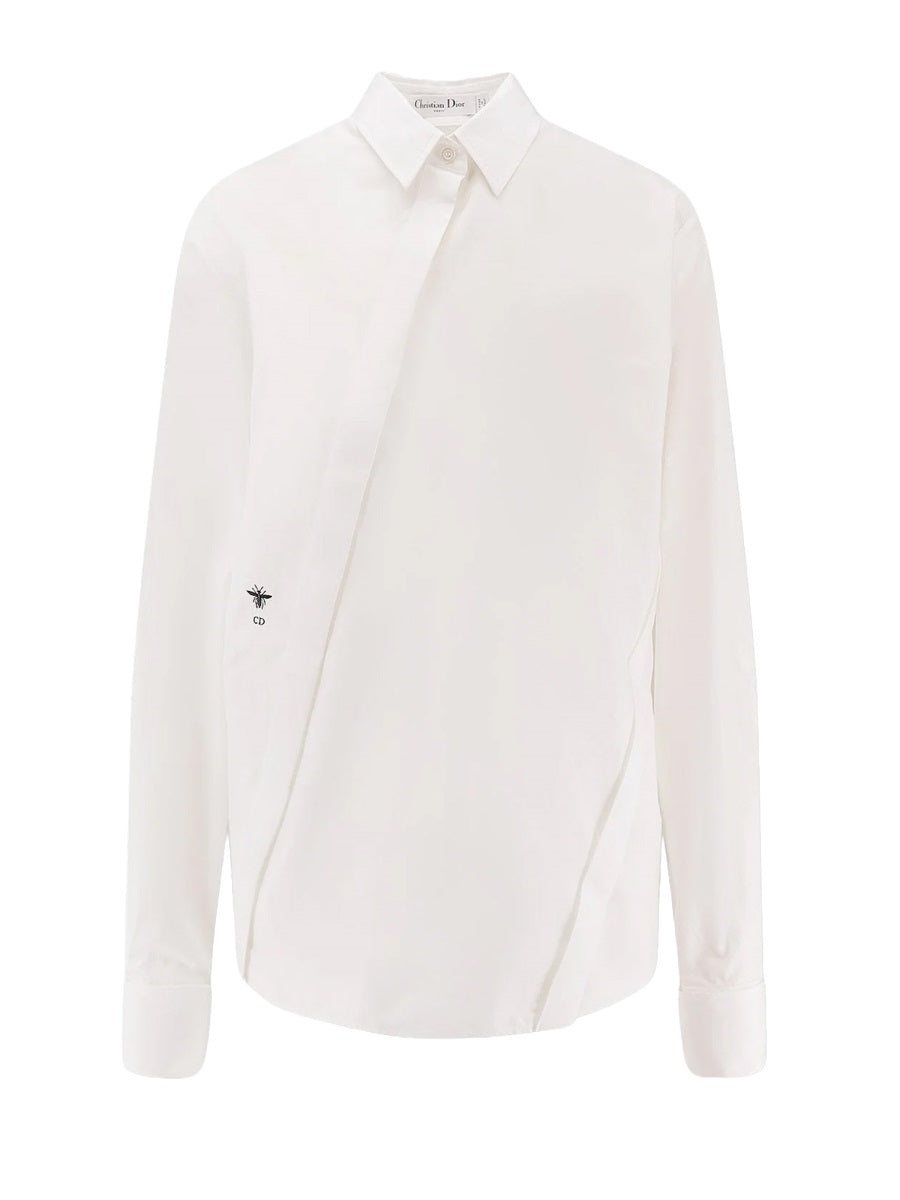 Dior Women Shirt With Asymmetrical Closure CHRISTIAN DIOR