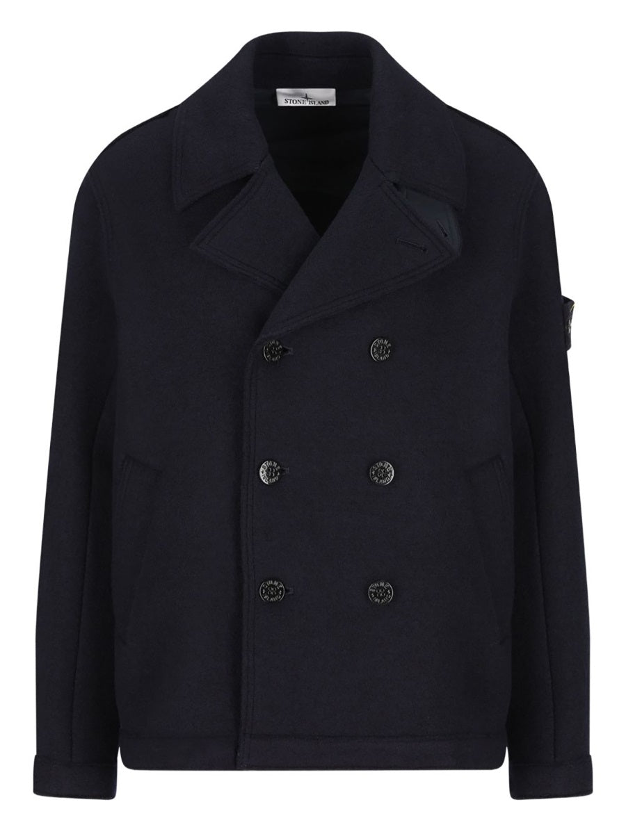 Stone Island Men Double-Breasted Coat STONE ISLAND