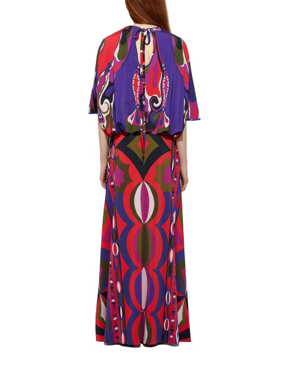 Pucci Women Orchid Print Cape Blouse PUCCI