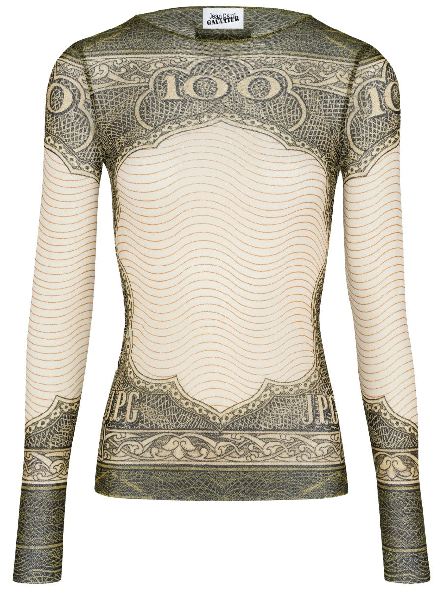 Jean Paul Gaultier Women Top With "Cartouche" Print JEAN PAUL GAULTIER