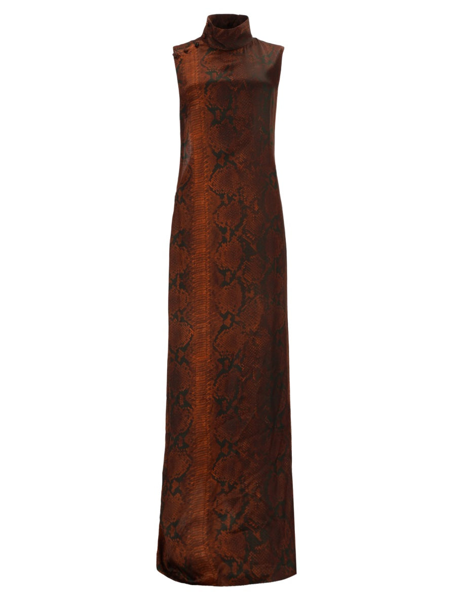 Jean Paul Gaultier Women Python Print Long Dress JEAN PAUL GAULTIER