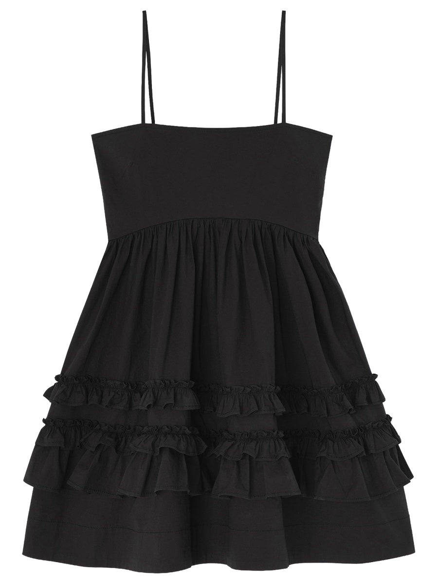 Ganni Women Cotton Mini Dress GANNI