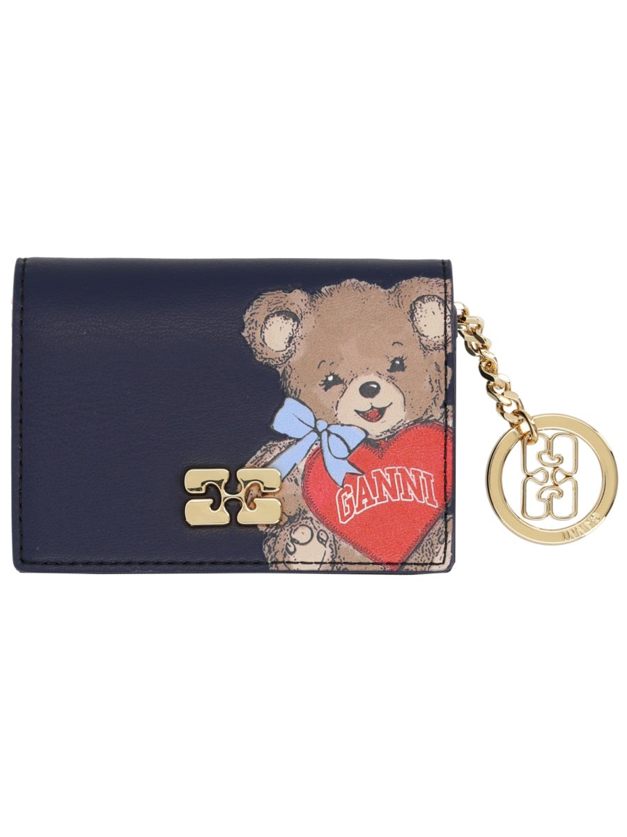 Ganni Women "Joy Bear" Card Holder GANNI