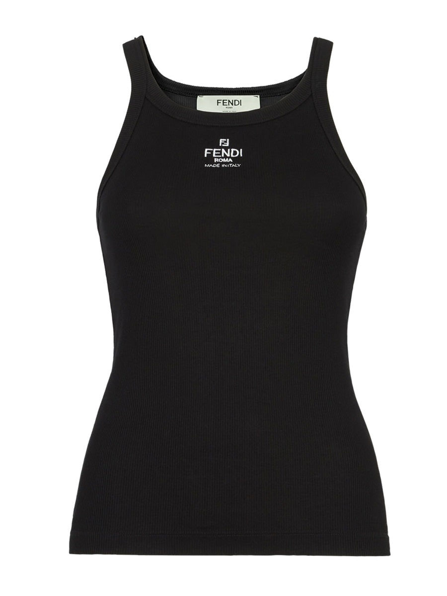 Fendi Women Top With Embroidered Logo FENDI