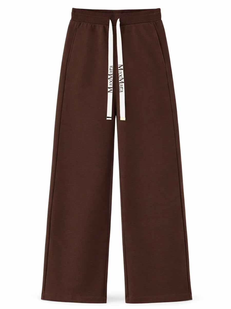 S Max Mara Women Loose-Fitting Cotton Jersey Pants S MAX MARA