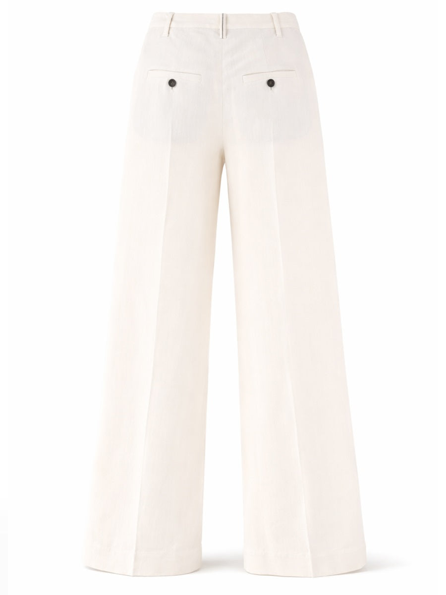 Brunello Cucinelli Women Linen Blend Tailored Pants BRUNELLO CUCINELLI