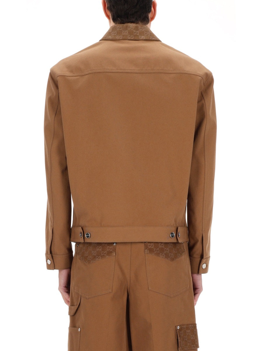 Gucci Men Jacket With Zipper And Collar GUCCI