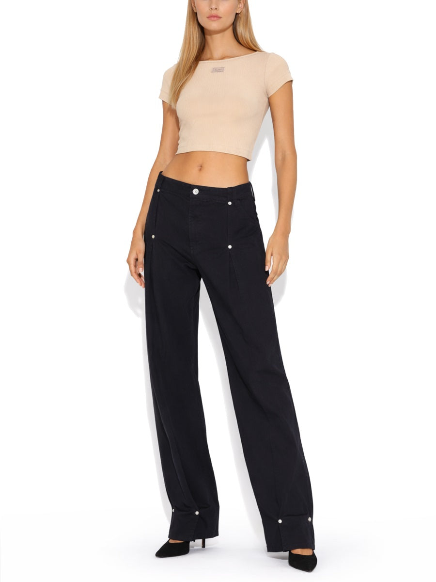 Jean Paul Gaultier Women Top With Logo Patch JEAN PAUL GAULTIER