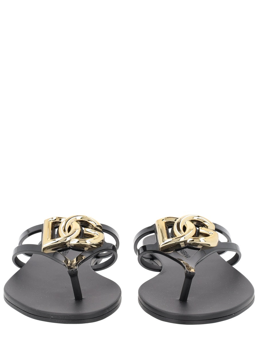 Dolce & Gabbana Women Slide With Logo DOLCE & GABBANA