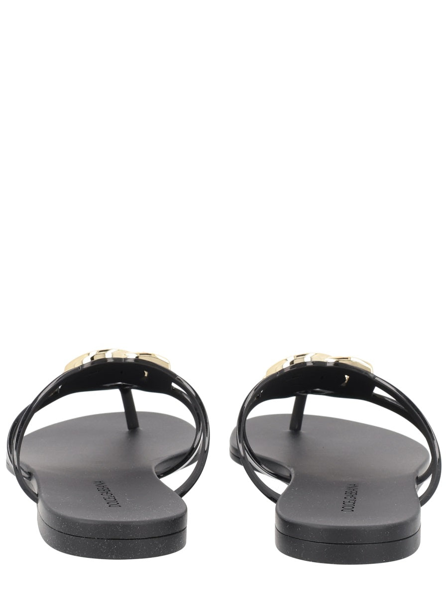 Dolce & Gabbana Women Slide With Logo DOLCE & GABBANA