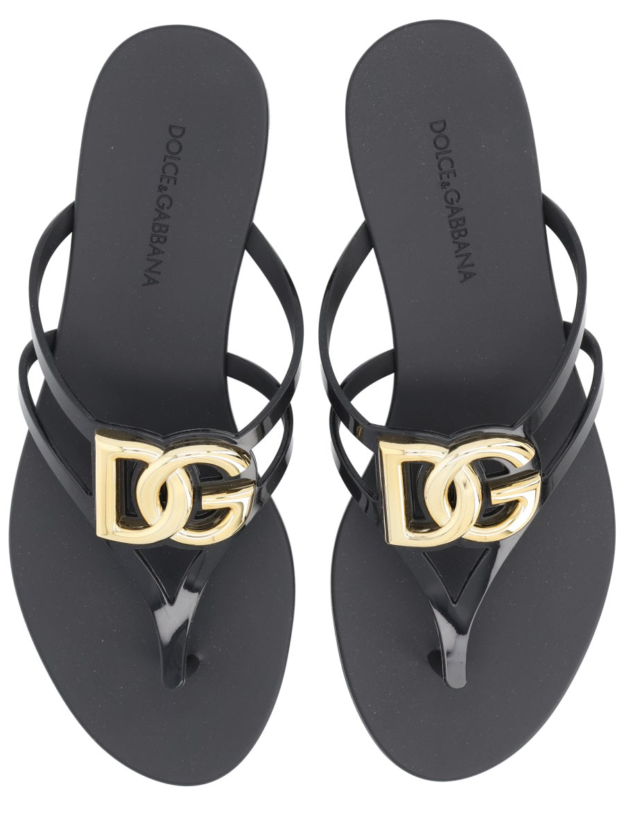 Dolce & Gabbana Women Slide With Logo DOLCE & GABBANA