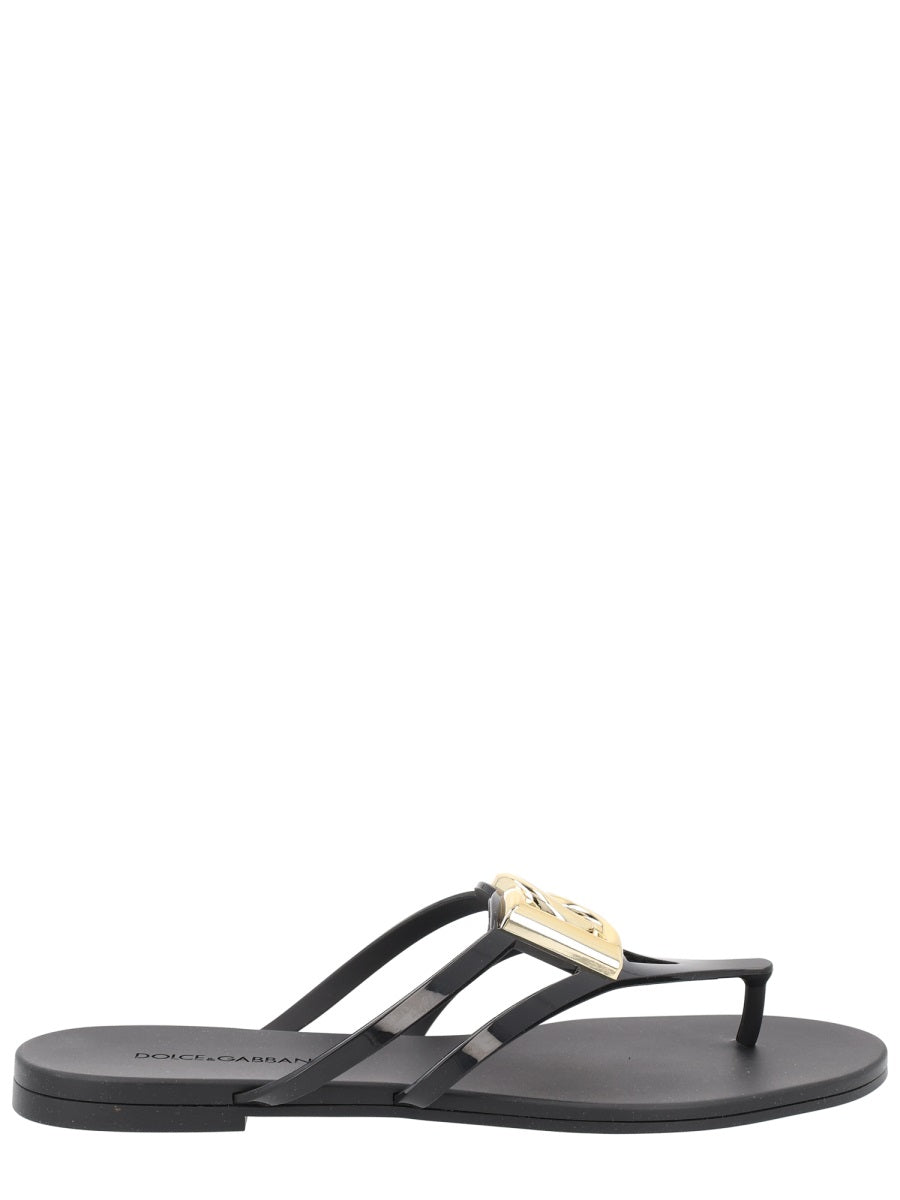 Dolce & Gabbana Women Slide With Logo DOLCE & GABBANA