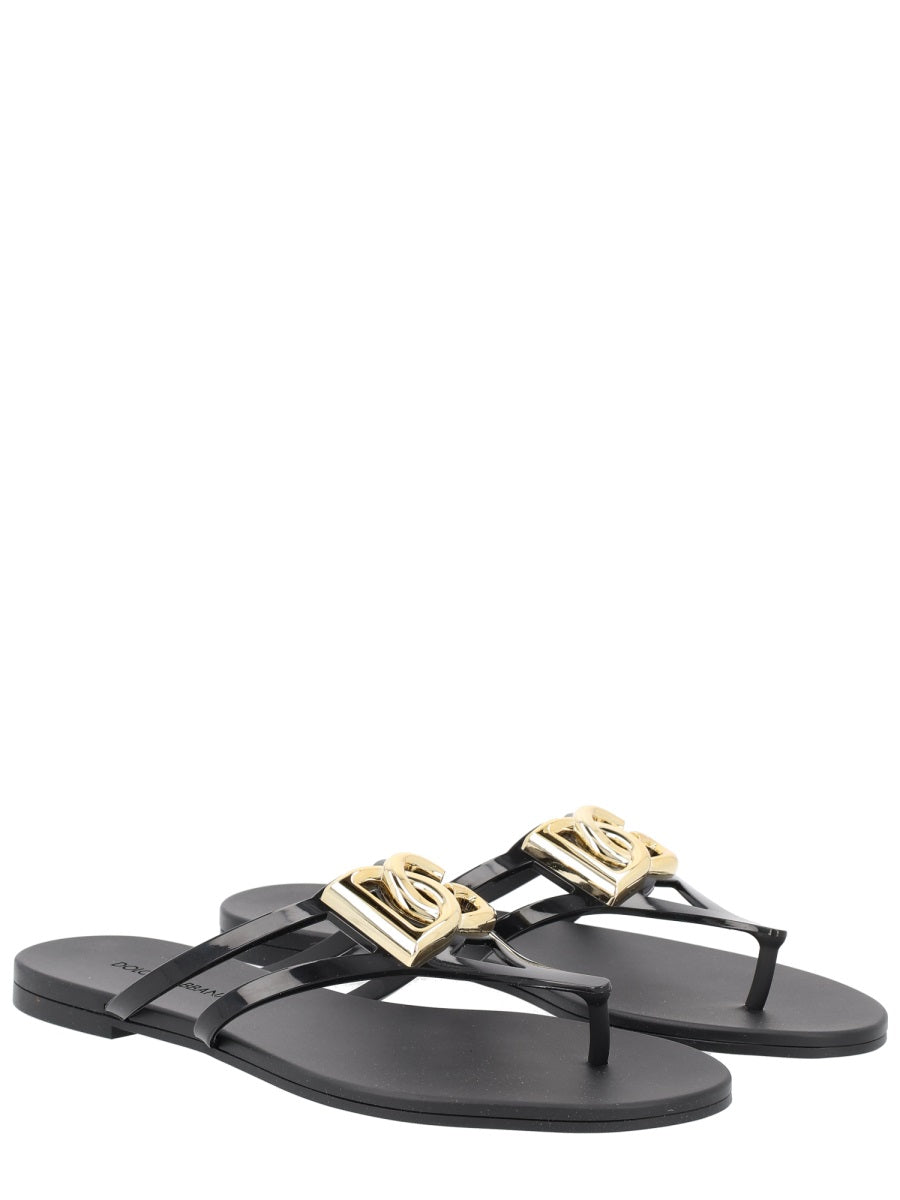 Dolce & Gabbana Women Slide With Logo DOLCE & GABBANA