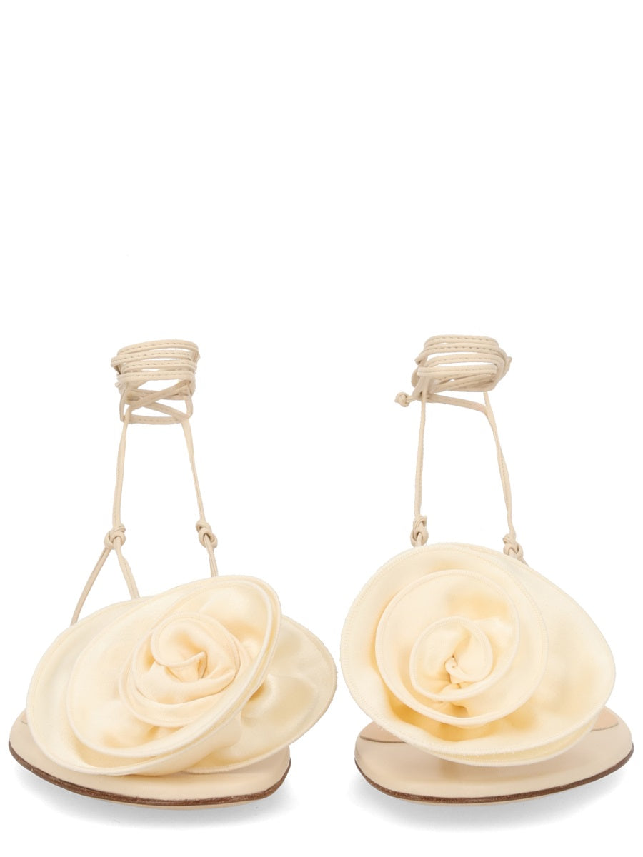 Magda Butrym Women Sandal With Silk Flower MAGDA BUTRYM