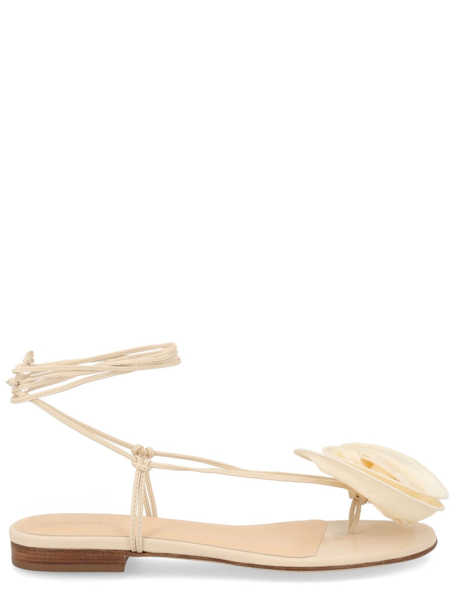 Magda Butrym Women Sandal With Silk Flower MAGDA BUTRYM
