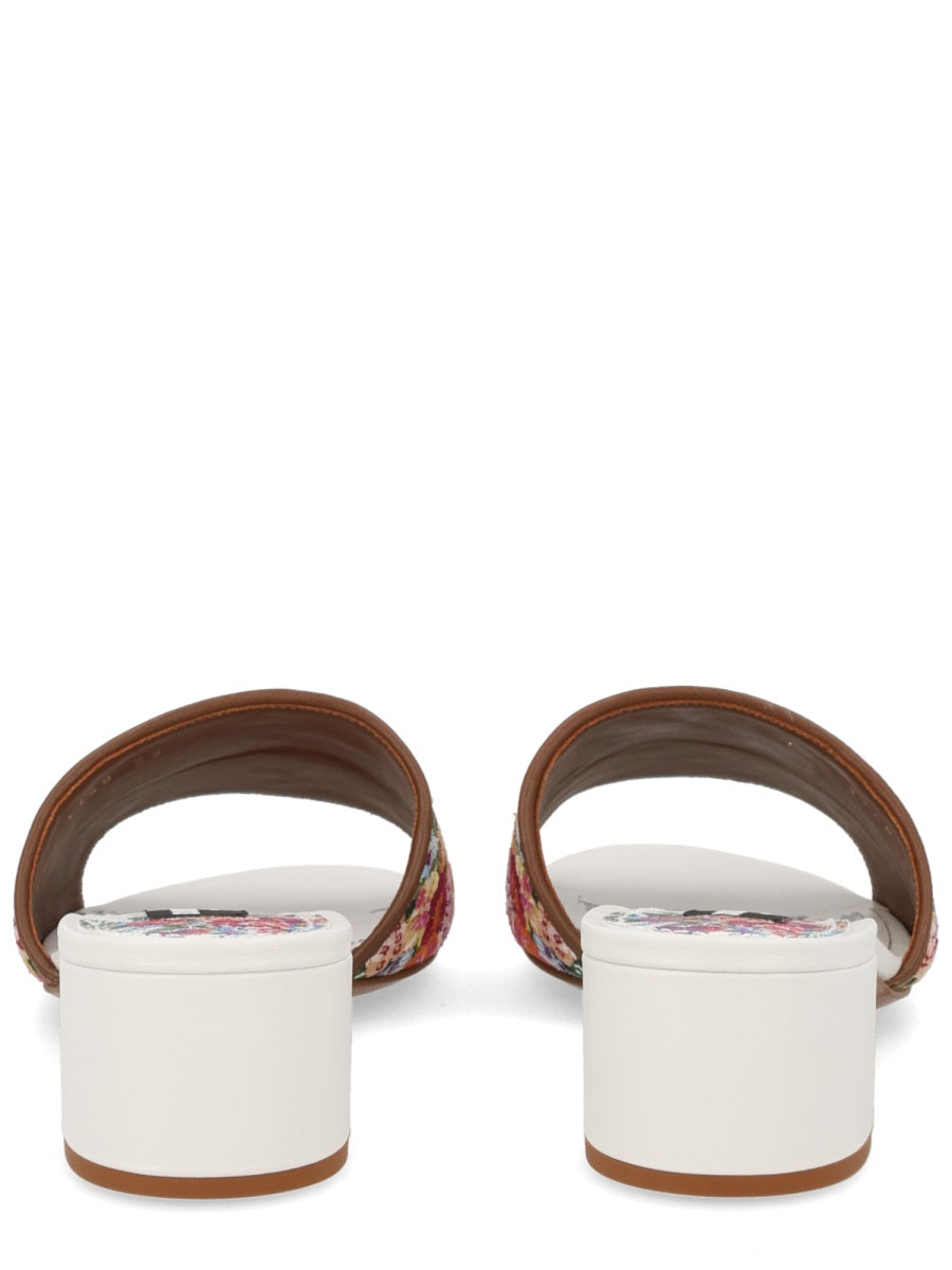 Dolce & Gabbana Women Sandal With Embroidery DOLCE & GABBANA