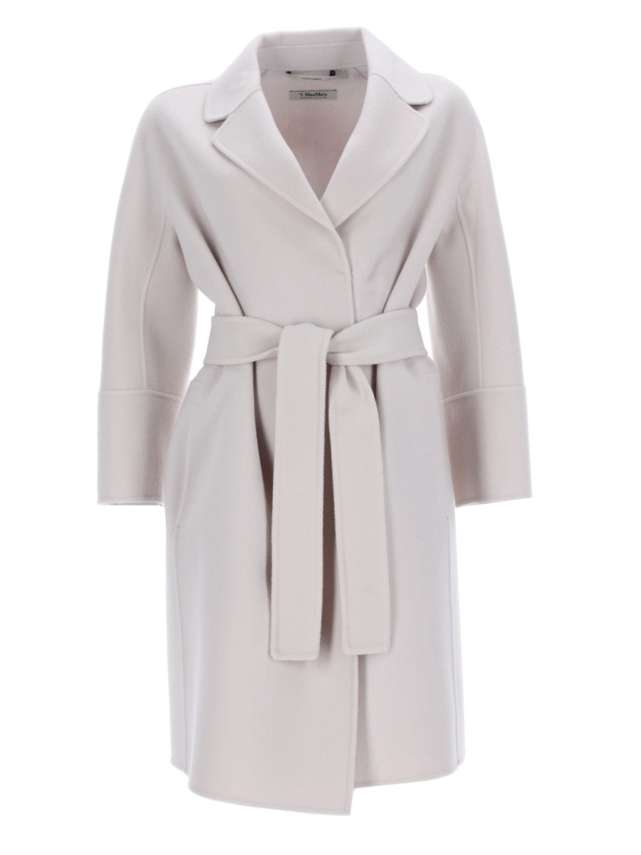 S Max Mara Women Wool Coat With Belt S MAX MARA
