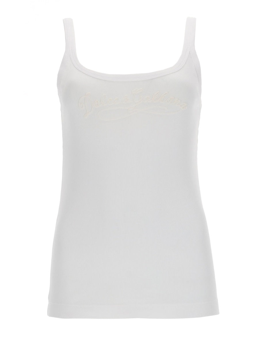 Dolce & Gabbana Women Tank Top With Logo DOLCE & GABBANA