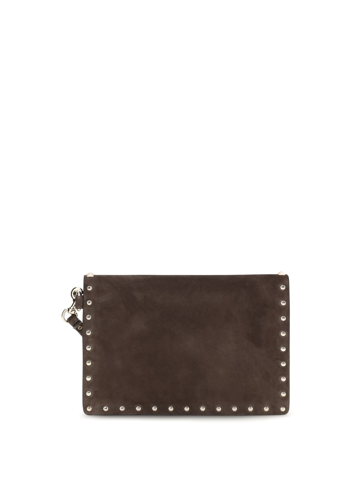 Valentino Garavani Women Medium Rockstud Clutch In Suede VALENTINO GARAVANI