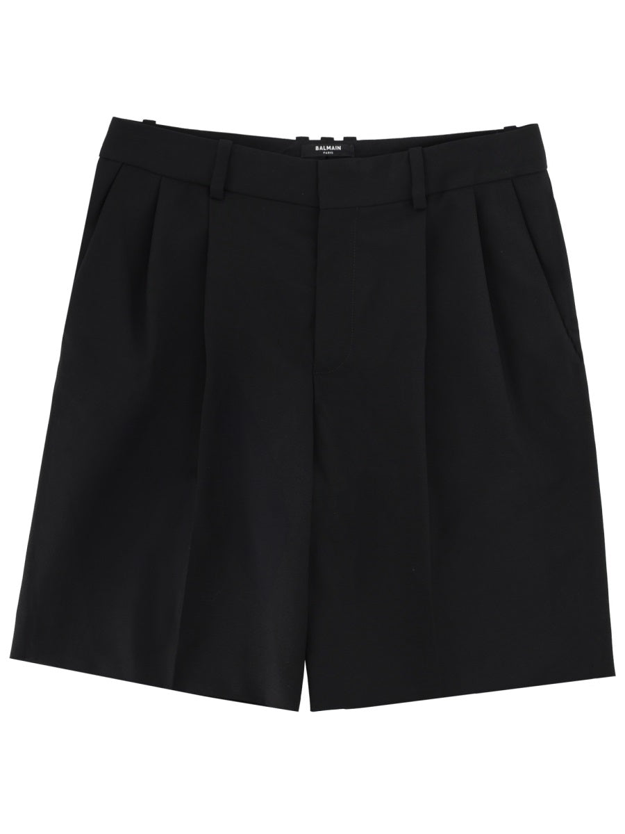 Balmain Men Wool Tailored Shorts BALMAIN