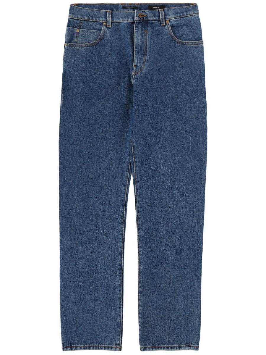 Balmain Men Straight Denim Jeans BALMAIN
