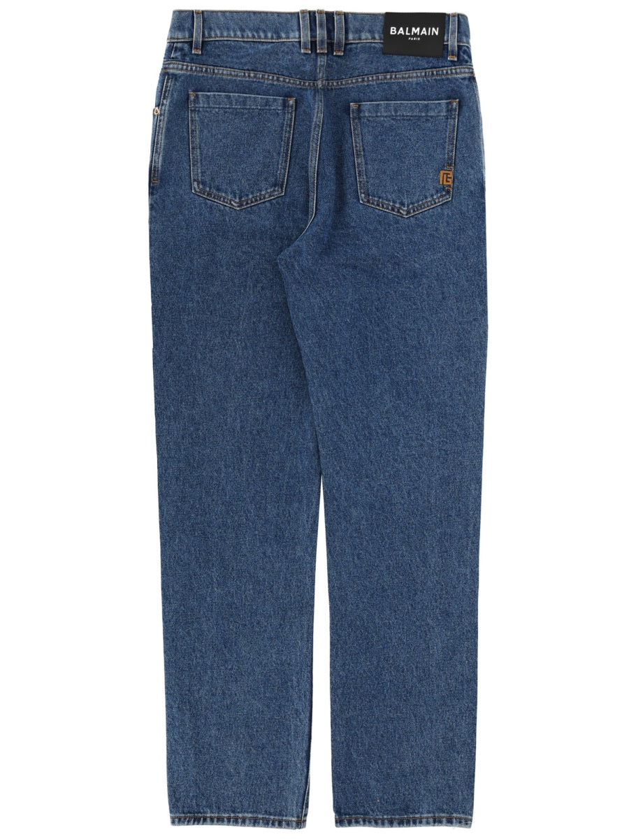 Balmain Men Straight Denim Jeans BALMAIN