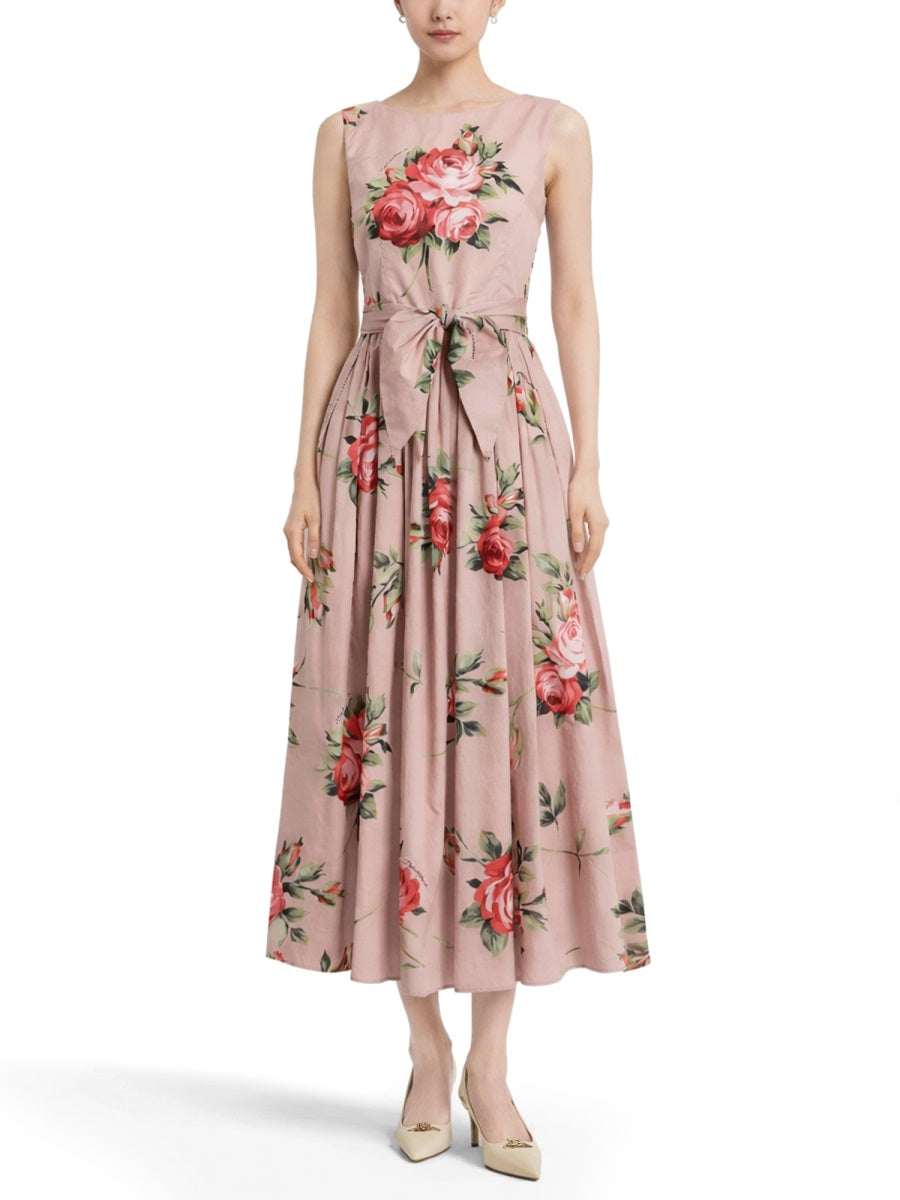Dolce & Gabbana Women Rose Bouquet Print Midi Dress DOLCE & GABBANA
