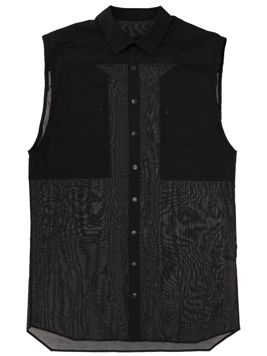 Rick Owens Men Sleeveless Shirt "Jumbo Sl" RICK OWENS