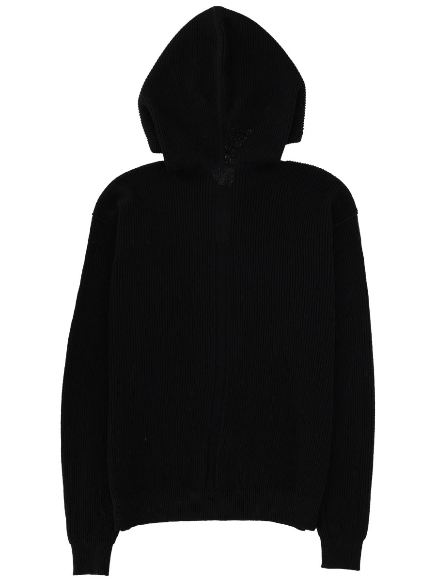 Rick Owens Men Zipper Hooded Shirt RICK OWENS