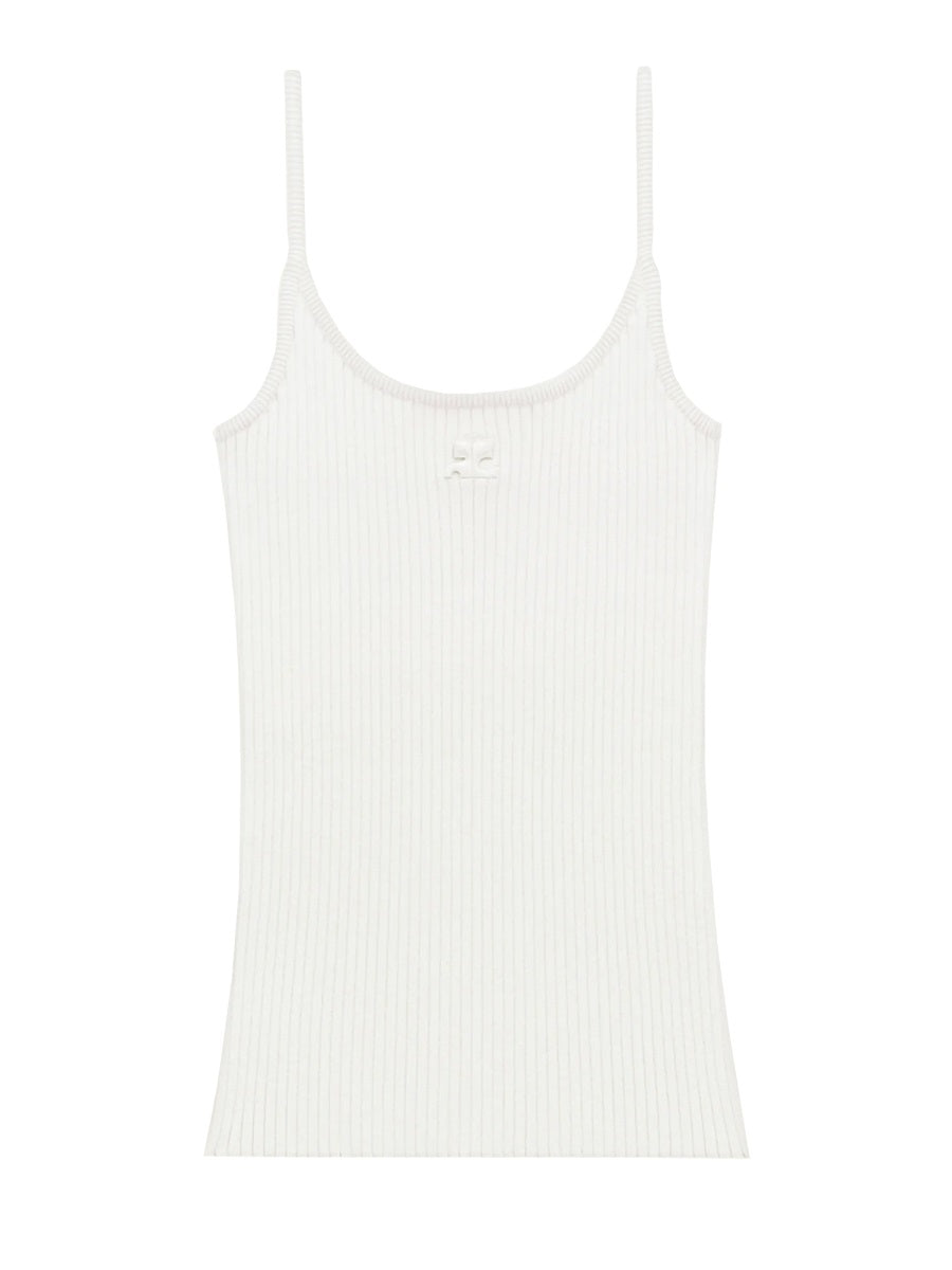 Courreges Women "Reedition" Knit Tank Top COURREGES