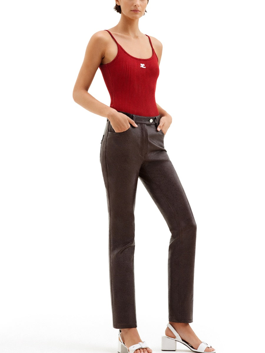 Courreges Women Tank Top In Maglia "Reedition" COURREGES