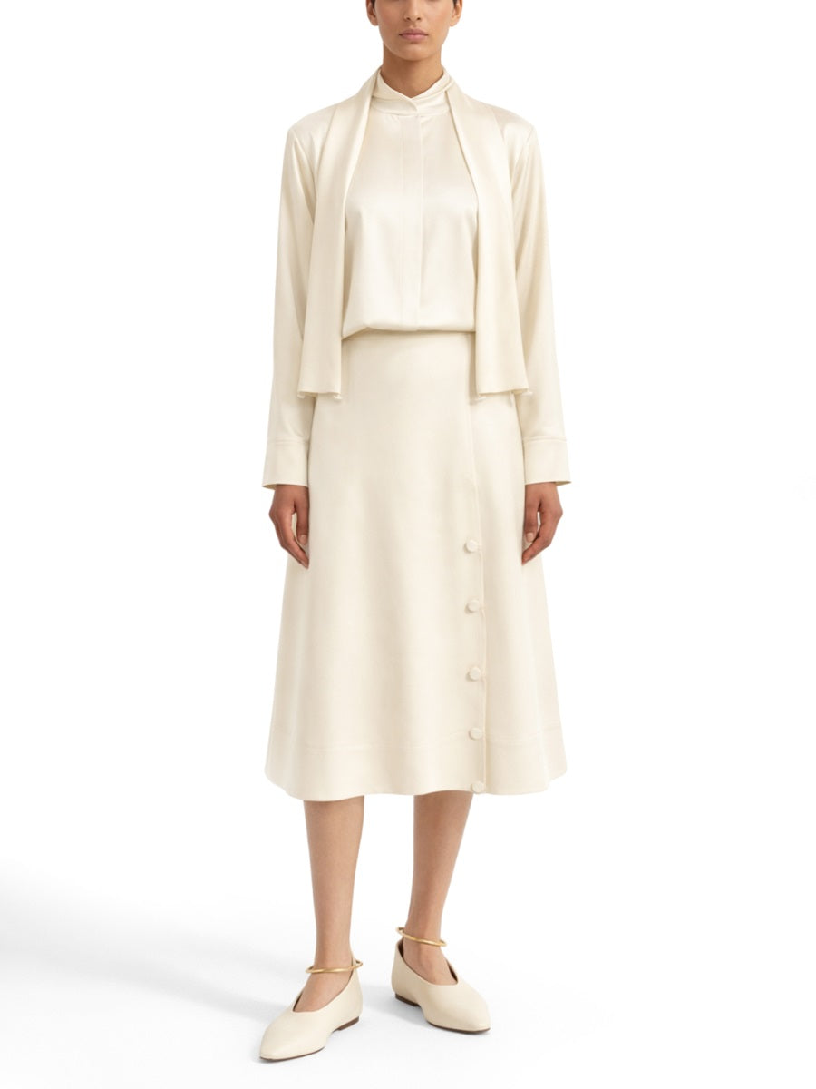 Jil Sander Women Satin Skirt. JIL SANDER