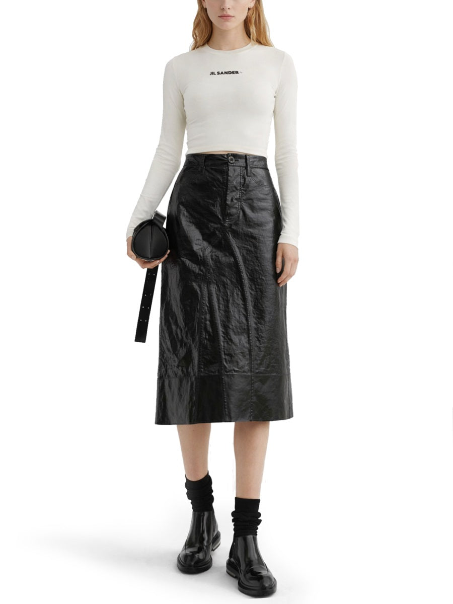 Jil Sander Women Cropped Top With Logo JIL SANDER
