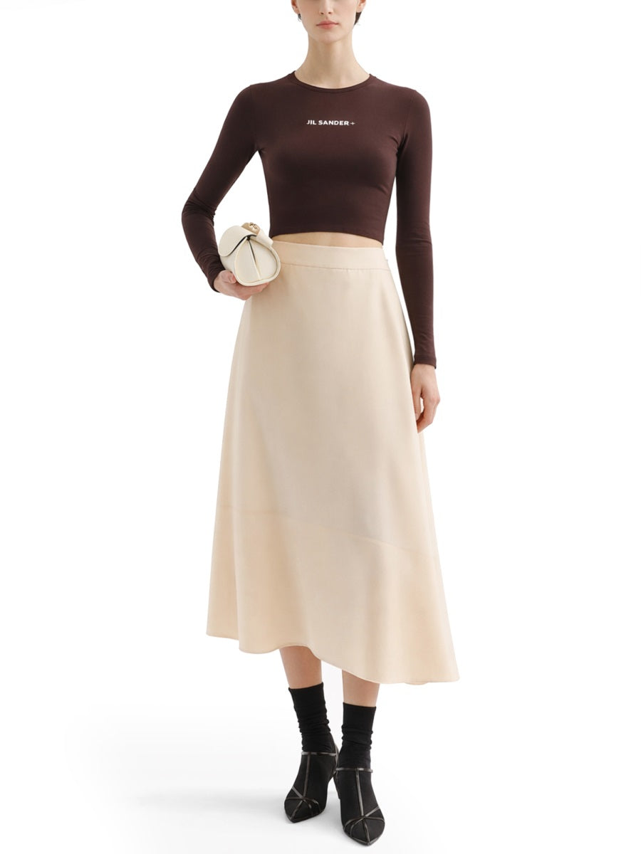 Jil Sander Women Cropped Top With Logo JIL SANDER