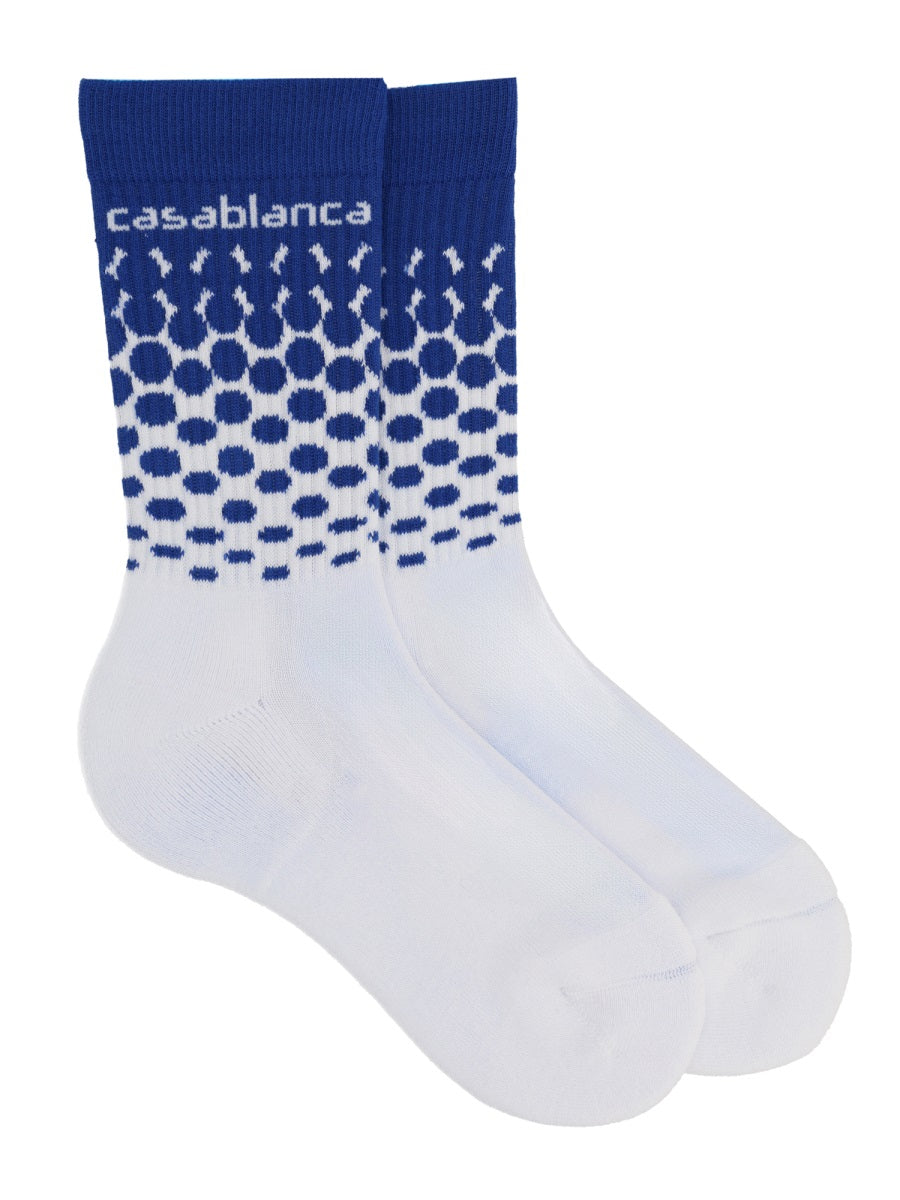 Casablanca Unisex Socks With Logo CASABLANCA