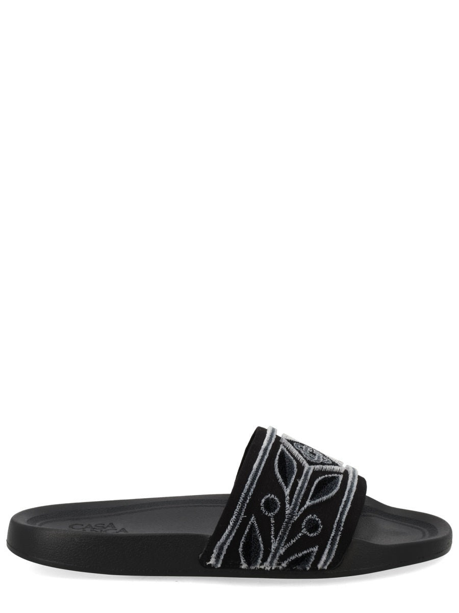 Casablanca Unisex Slide With Logo CASABLANCA