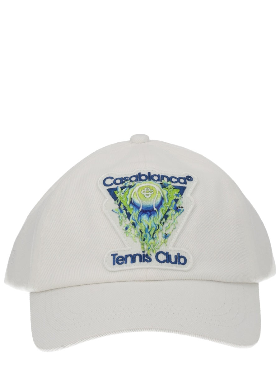 Casablanca Unisex "Flaming Tennis Ball" Baseball Cap CASABLANCA