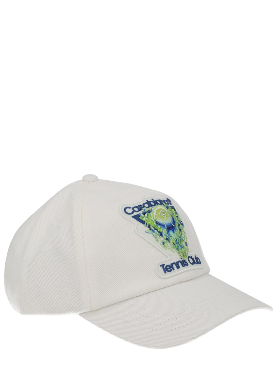 Casablanca Unisex "Flaming Tennis Ball" Baseball Cap CASABLANCA