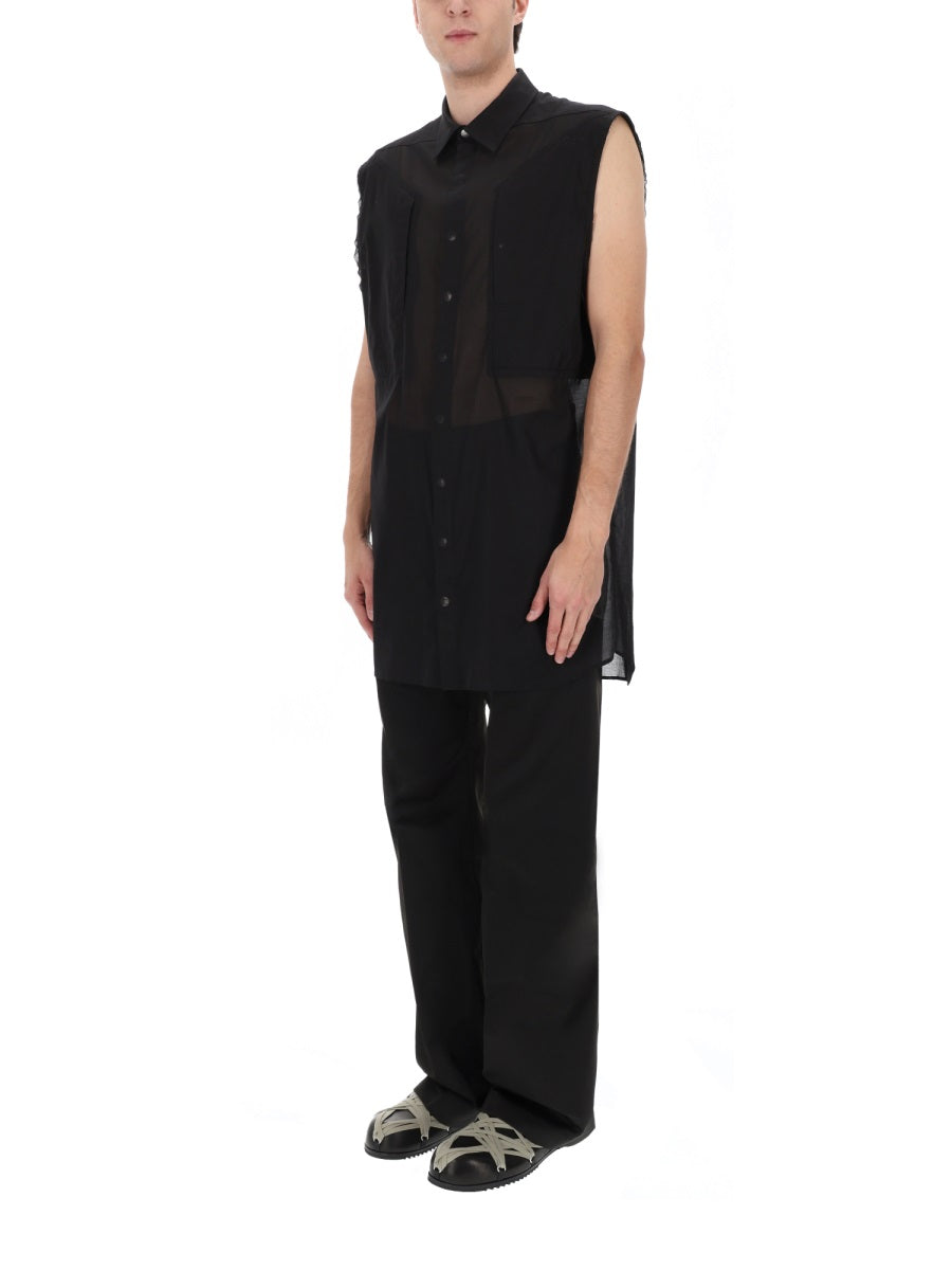 Rick Owens Men Sleeveless Shirt "Jumbo Sl" RICK OWENS