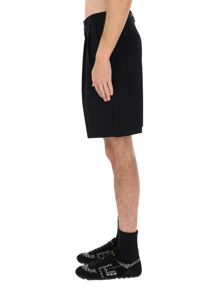 Balmain Men Wool Tailored Shorts BALMAIN