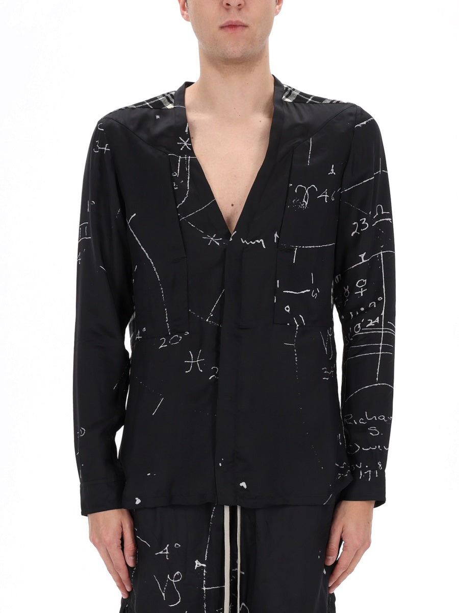 Rick Owens Men "Larry Fogpocket" Shirt RICK OWENS
