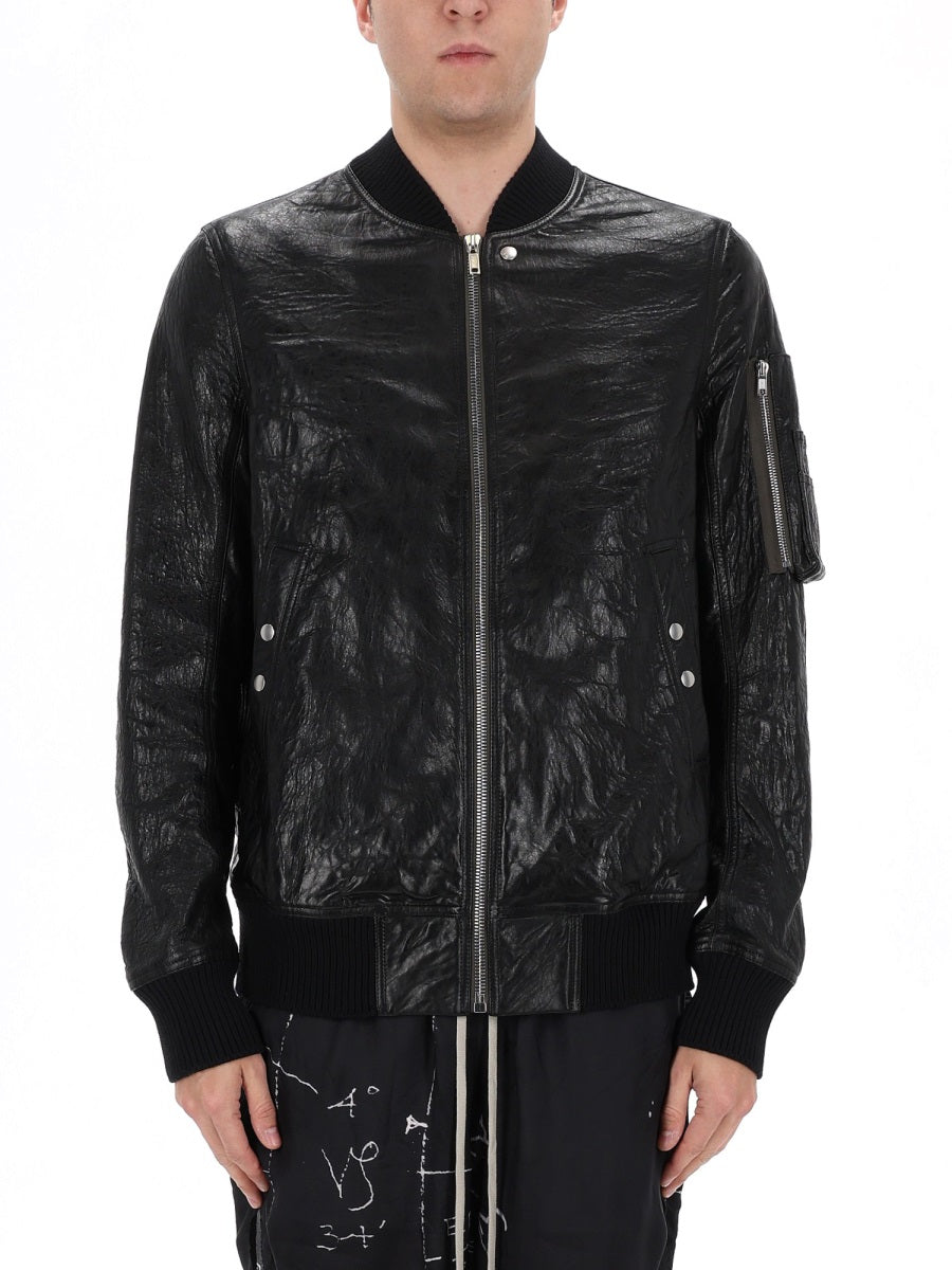 Rick Owens Men Bomber Jacket "Classic Flight" RICK OWENS