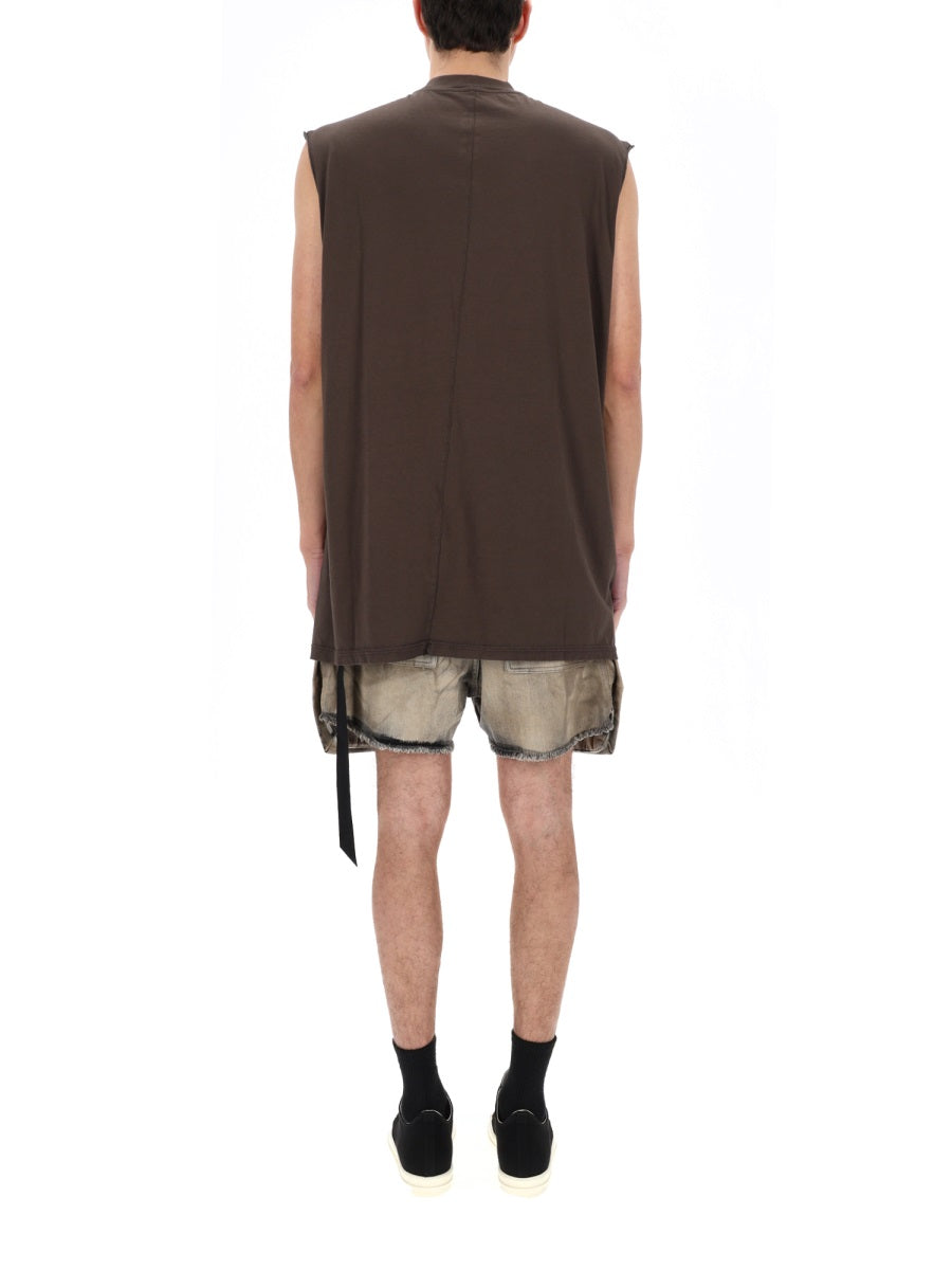 Rick Owens Drkshdw Men "Tarp-T" T-Shirt RICK OWENS