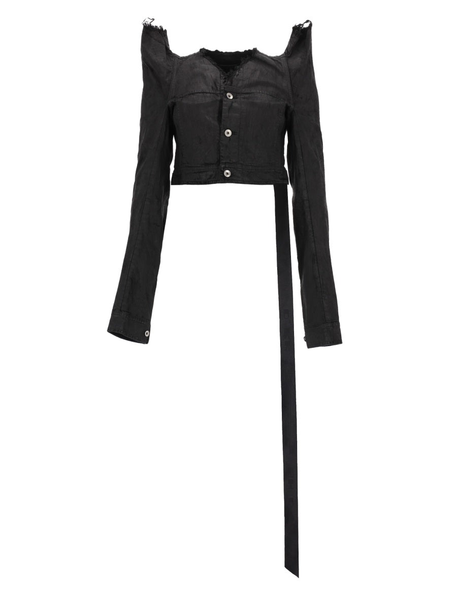Rick Owens Drkshdw Women "Tec Trucker" Denim Jacket RICK OWENS