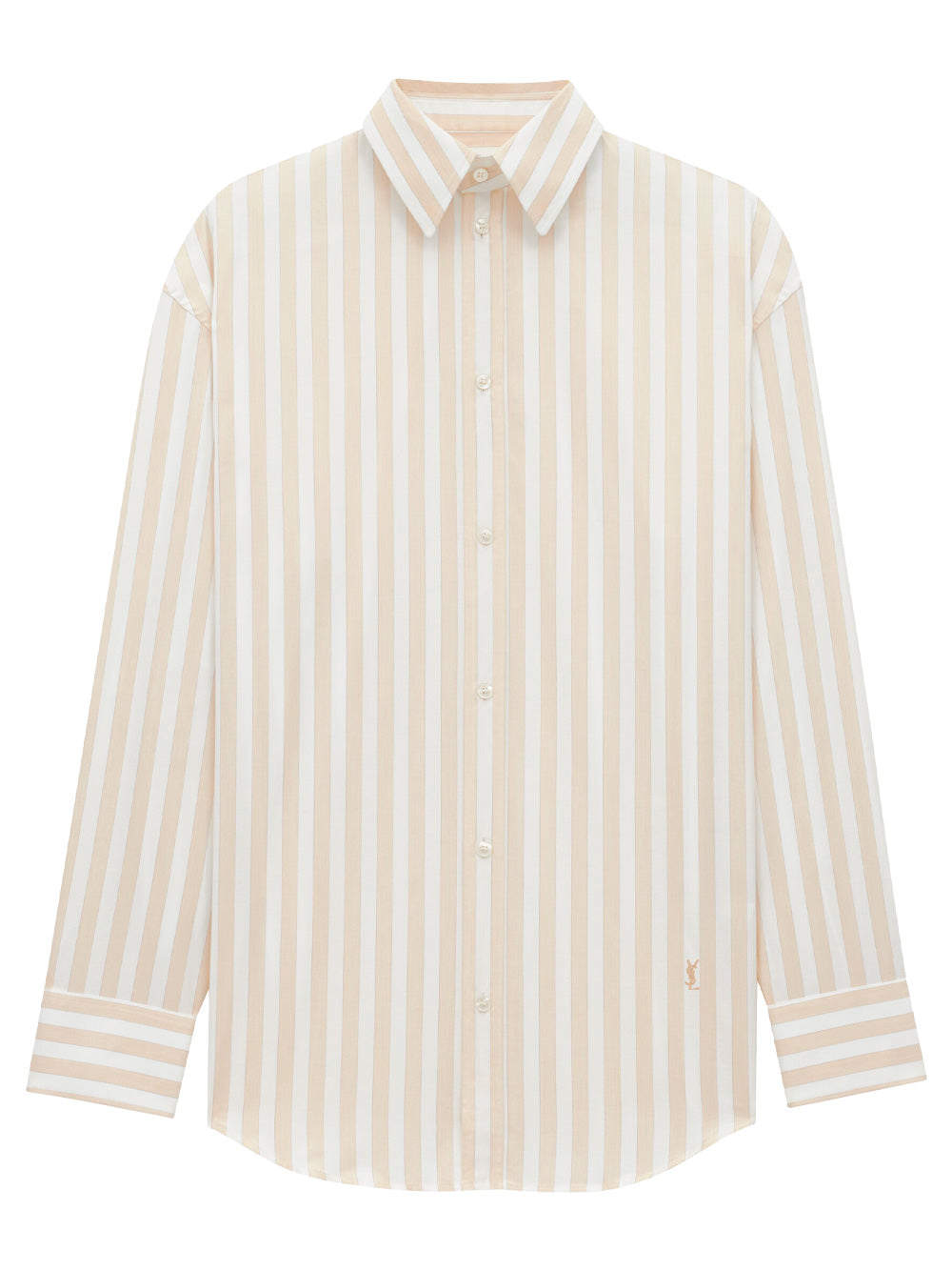 Saint Laurent Women Striped Cotton Cassandre Shirt SAINT LAURENT