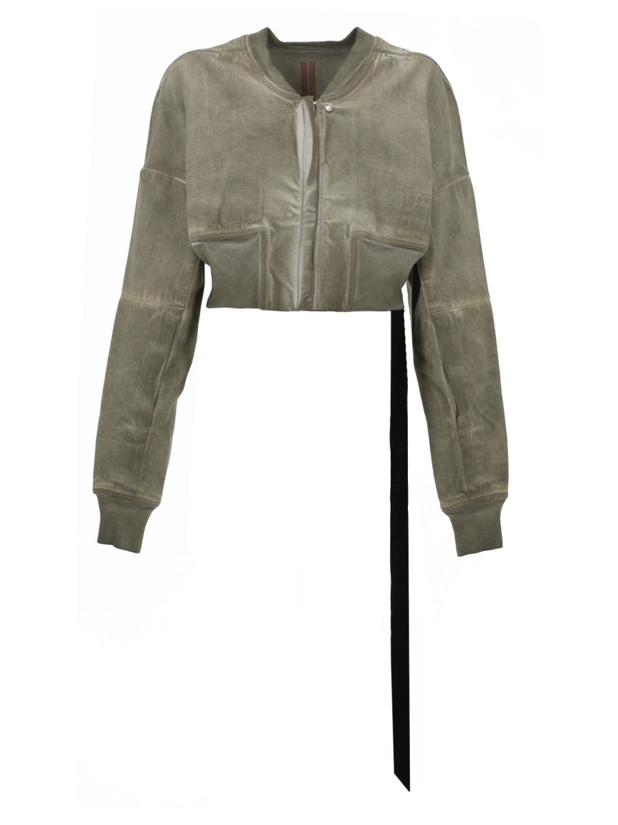 Rick Owens Drkshdw Women Denim "Flight" Bomber Jacket RICK OWENS