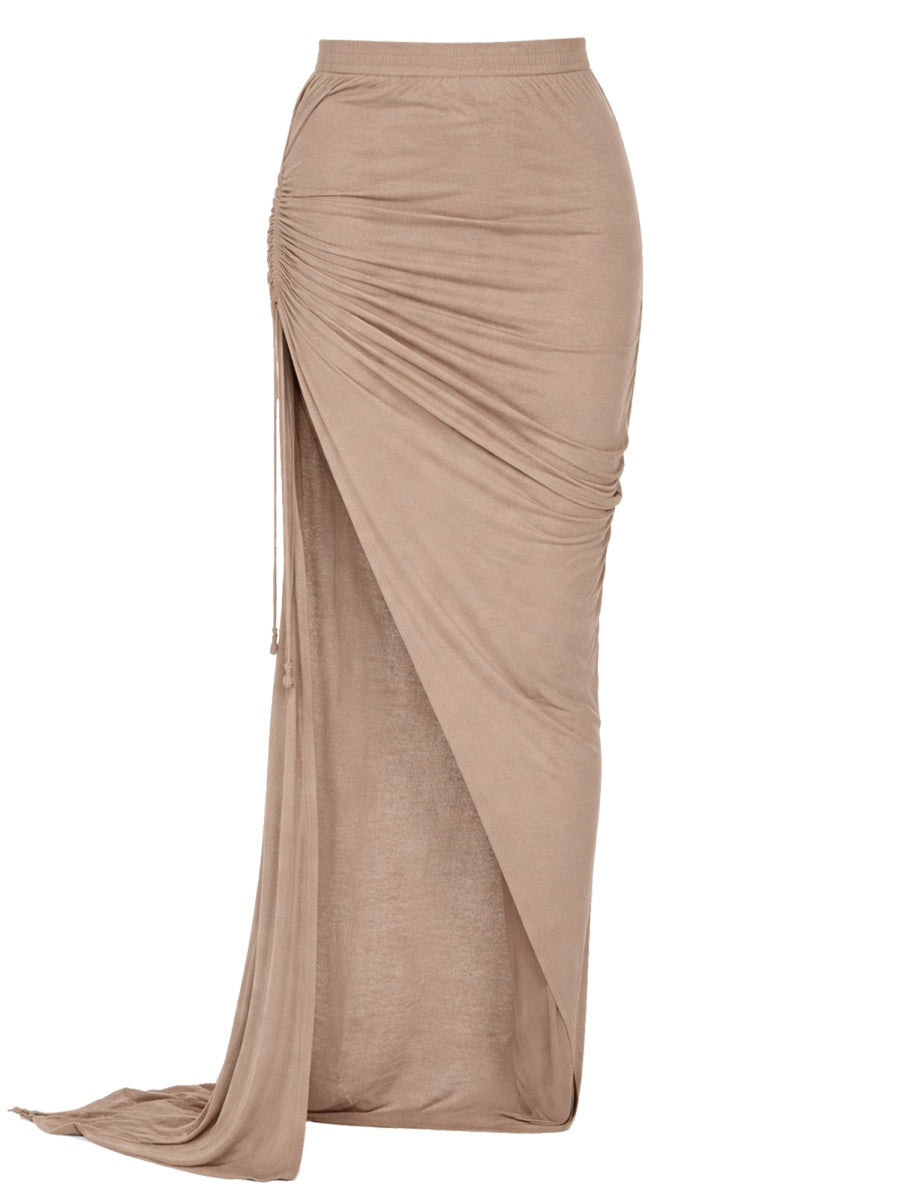 Rick Owens Drkshdw Women Long Skirt With Slit RICK OWENS
