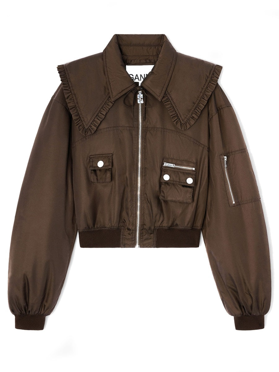 Ganni Women Bomber Jacket "Duchesse" GANNI